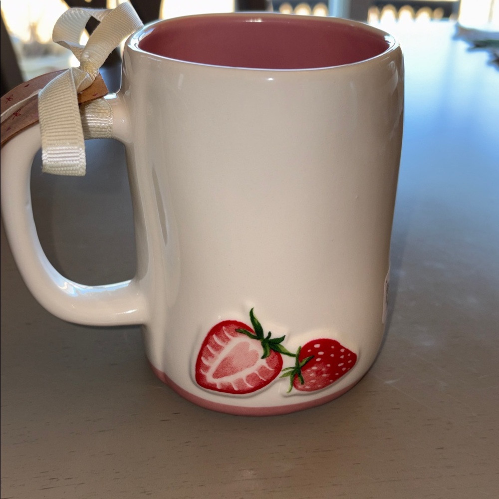 Rar Dunn Love Is So Sweet Mug - Pink and White - Picture 3 of 5
